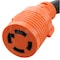 Ac Works SOOW; Cold Weather Extension Cord, 10 AWG, Indoor/Outdoor, 10/4, 1 Outlets, L14-30R, Black, Rubber L1430PR-025 - alternate 2